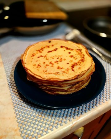 Блины на тарелке