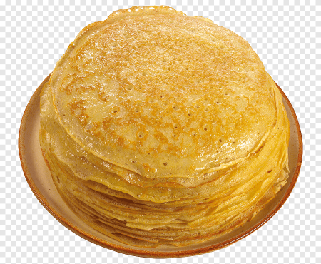 Блины на прозрачном фоне