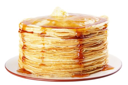 Масленица стопка блинов