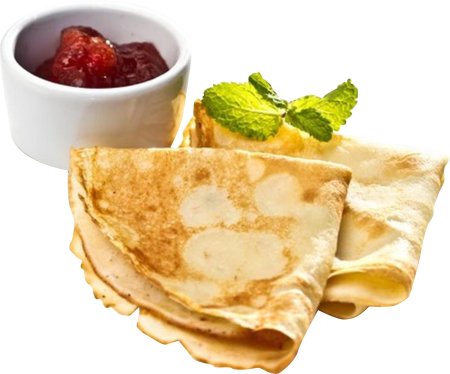 Блинчики с конфитюром