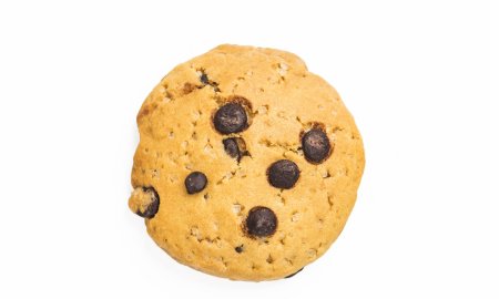 Печенька на белом фоне