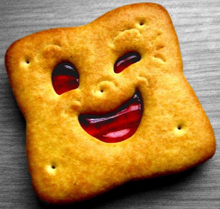 Печенька с лицом