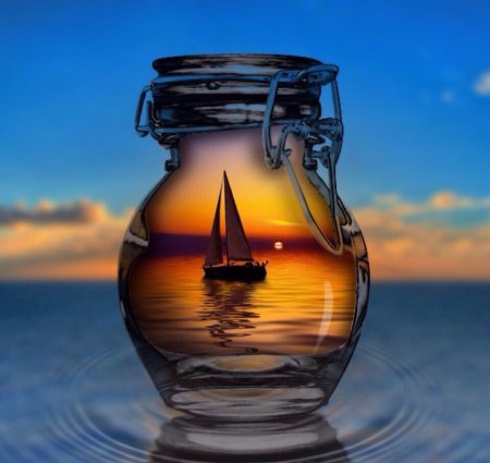 Сосуд с водой