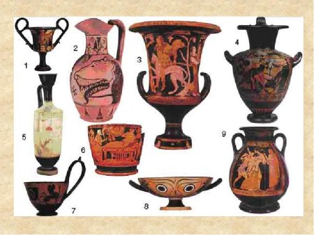 Древняя Греция вазопись формы ВАЗ