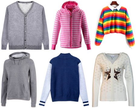 Названия женских кофт и свитеров