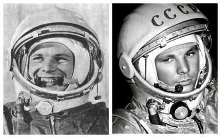 Гагарин Юрий Алексеевич в скафандре