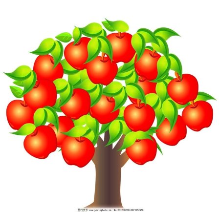 Яблоня в детском саду