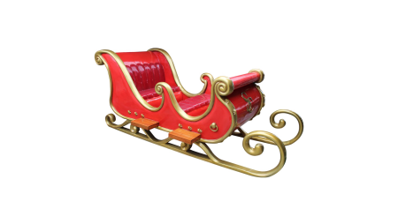 Дед Мороз на санках