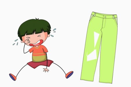 Рисунок для детей порванная одежда