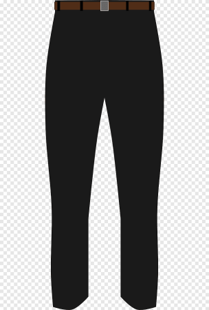 Штаны черные без фона