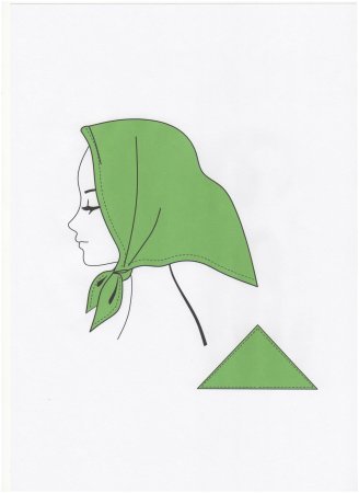 Косынка треугольная