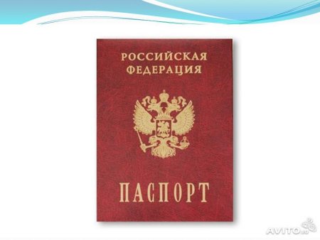Паспорт на прозрачном фоне