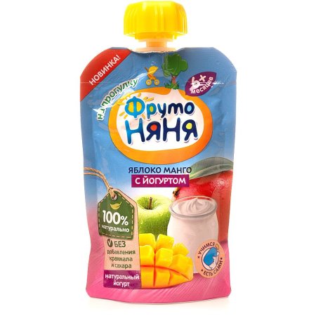 Пюре "ФРУТОНЯНЯ" 90г. Яблоко