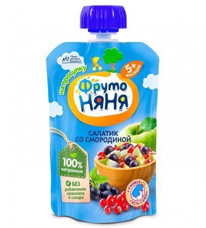 ФРУТОНЯНЯ пюре яблоко малина творог