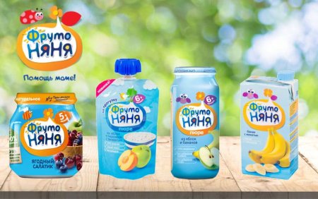 Пюре Агуша и ФРУТОНЯНЯ