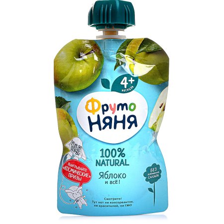 Пюре ФРУТОНЯНЯ 90 гр пауч