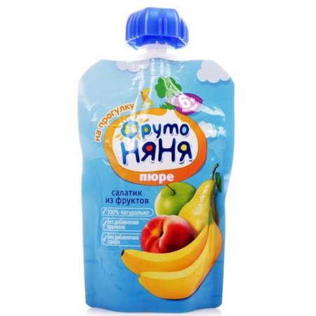 ФРУТОНЯНЯ пюре салатик из фруктов 360г