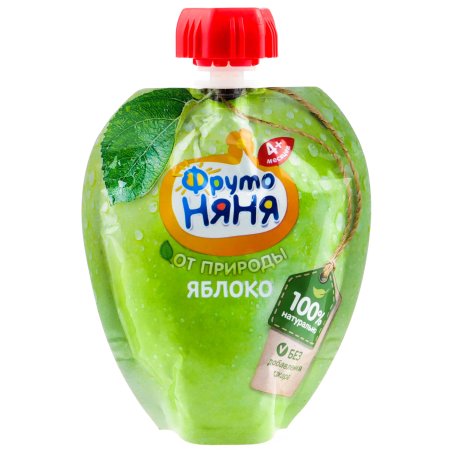 ФРУТОНЯНЯ пюре в мягкой упаковке яблоко