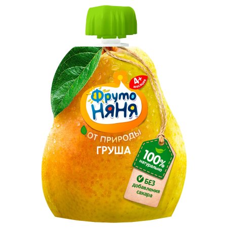 Пюре ФРУТОНЯНЯ груша яблоко 90г