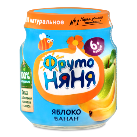 ФРУТОНЯНЯ яблочное пюре 100г