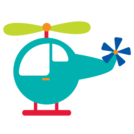 Вертолет мультяшный