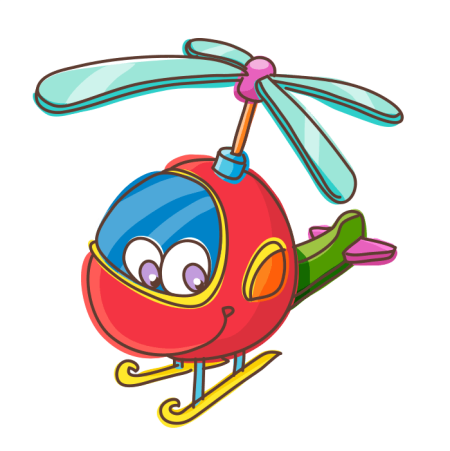 Вертолет мультяшка