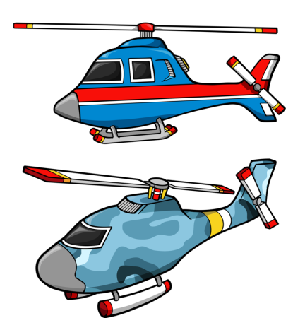 Вертолет мультяшный
