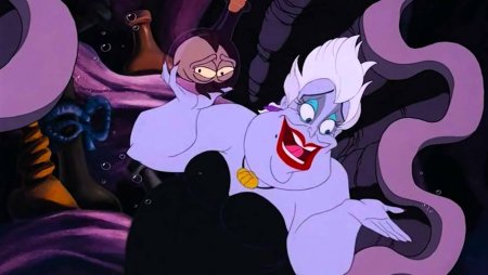 Русалочка мультфильм Ариэль и Урсула