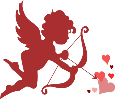 Купидон на прозрачном фоне