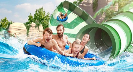 Дети на Горках в аквапарке