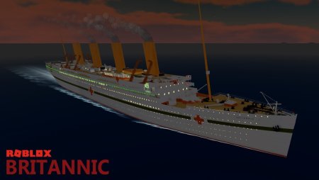 Британик корабль вид сбоку