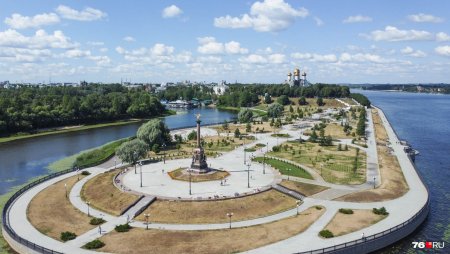 Стрелка Волги и Которосли Ярославль