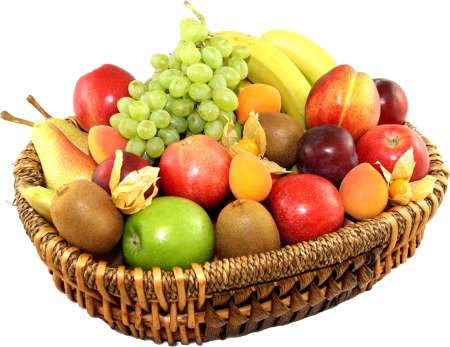 Корзина с фруктами для детей