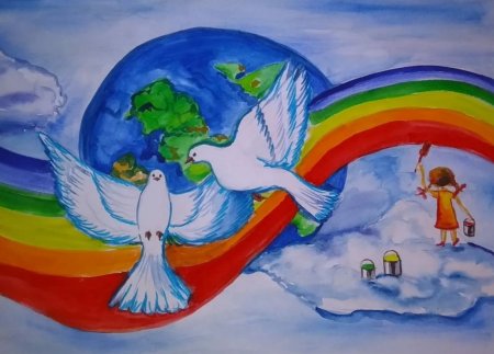 Рисунок миру мир на конкурс