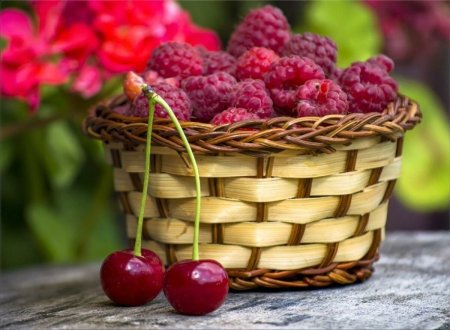 Вишня малина мед