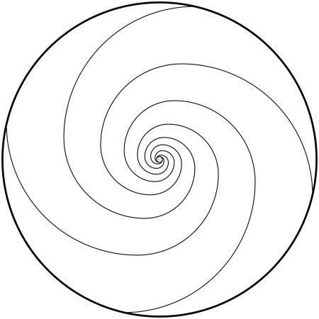 Раскраска по спирали