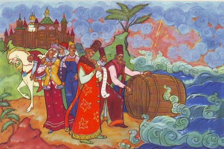 Иллюстрации к сказке о царе Салтане Пушкина