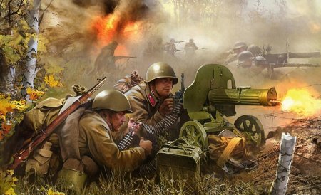 Советские пулемётчики модель 1 72