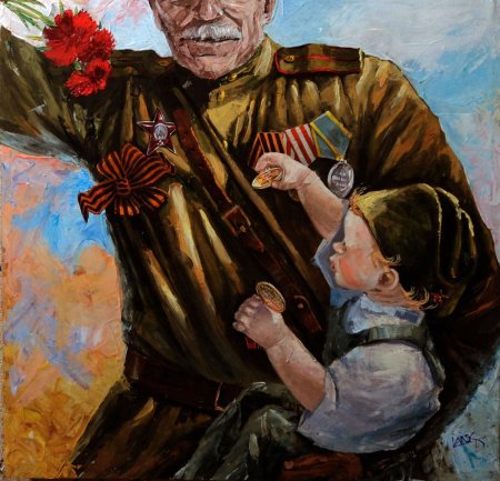 Живопись на тему день Победы