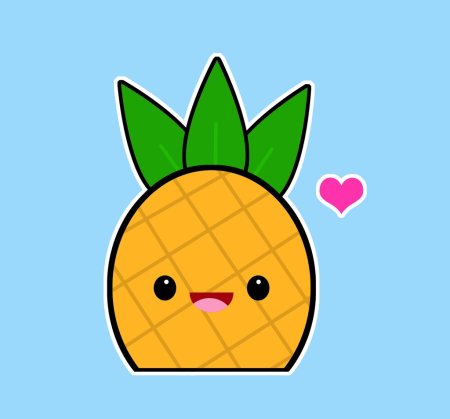 Кавайный ананас