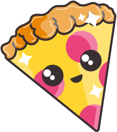Кавайный кусок пиццы