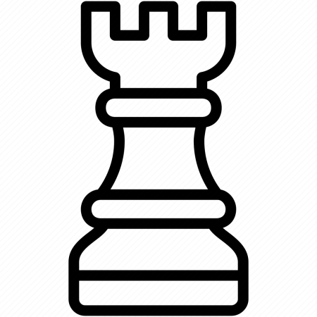 Шахматная фигура ферзь контур