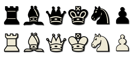 Шахматные фигуры плоские