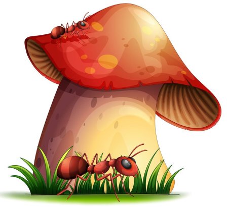 Грибок под грибом для детей