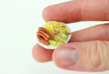 Мини еда из глины