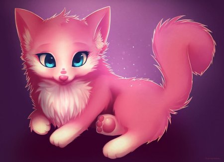 Аниме кошки животные