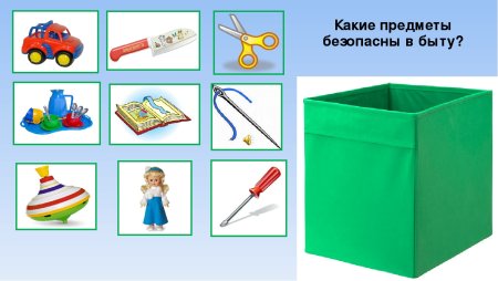 Опасные и безопасные предметы Дидакт игра