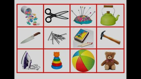 Опасные и неопасные предметы для детей