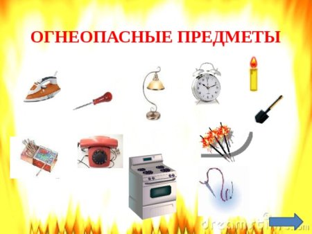 Дидактическая игра огнеопасные предметы
