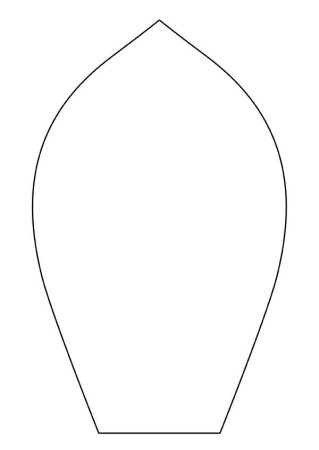 Трафарет лепестков